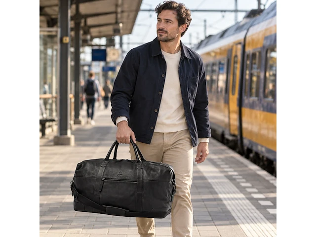 Weekendtas dr amsterdam, black - afbeelding 5 van  6