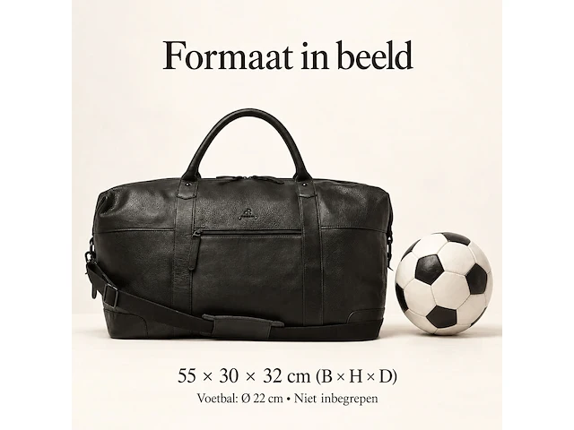 Weekendtas dr amsterdam, black - afbeelding 6 van  6