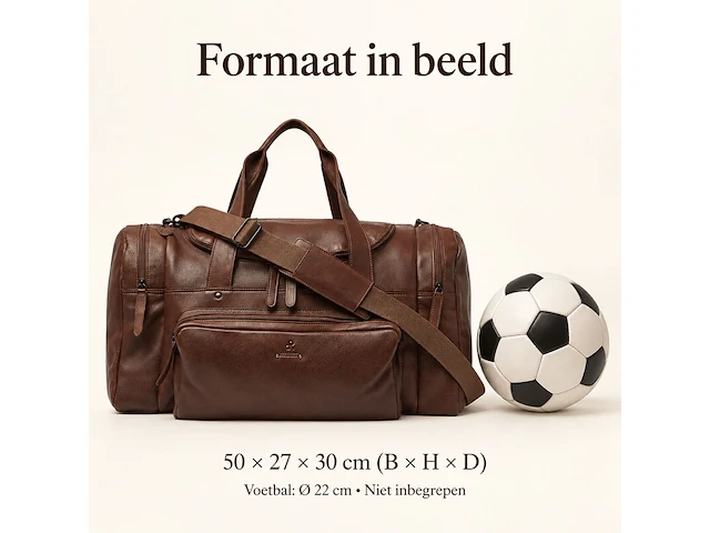 Weekendtas dr amsterdam, brown - afbeelding 6 van  6