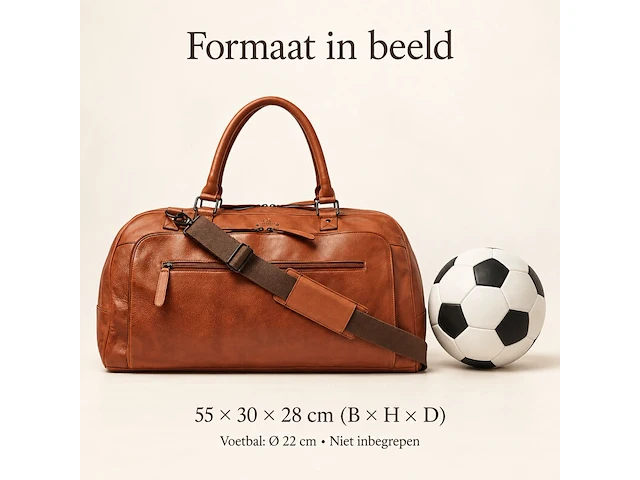 Weekendtas dr amsterdam, camel - afbeelding 6 van  6