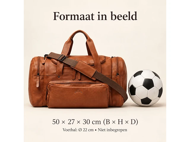 Weekendtas dr amsterdam, camel - afbeelding 6 van  6