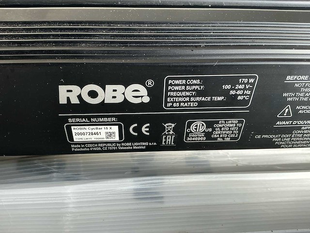 Weerbestendige das wr-8826-dx pa speaker incl. robe robin cycbar 15x led bars (5x) - afbeelding 8 van  13