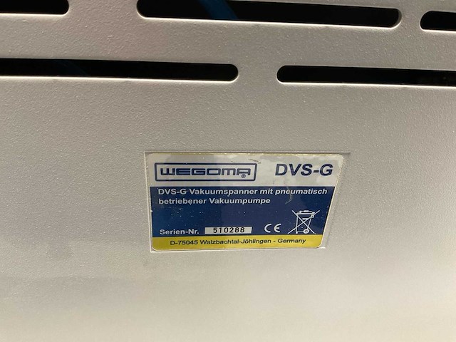 Wegoma dvs-g / kfr 130n kantenfreesmachine met vacuümpomp - afbeelding 4 van  8