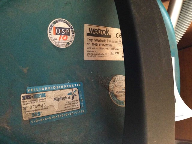 Wegtrok twinvac 25 waterstofzuiger - afbeelding 3 van  3