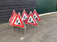 Wegwerkzaamheden borden overige aannemersmateriaal (6x)