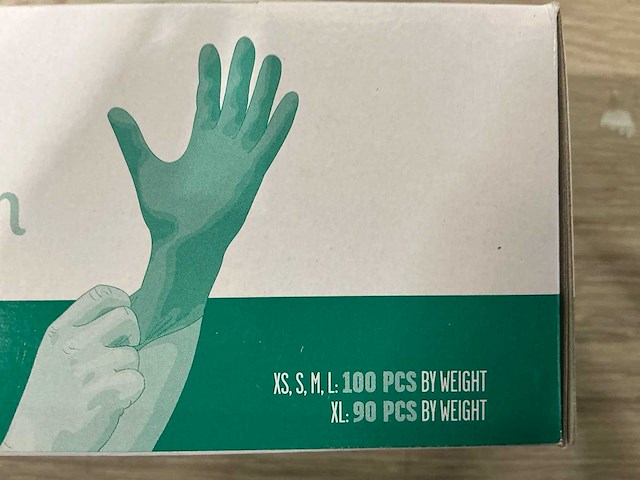 Wegwerp handschoenen xs (700x) - afbeelding 2 van  4