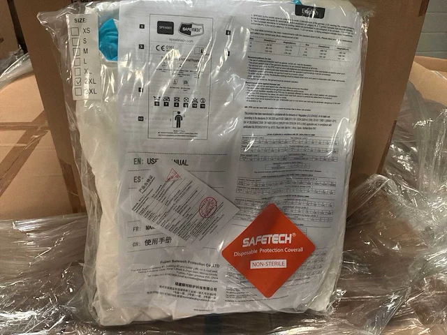 Wegwerp overall xxl (100x) - afbeelding 2 van  2