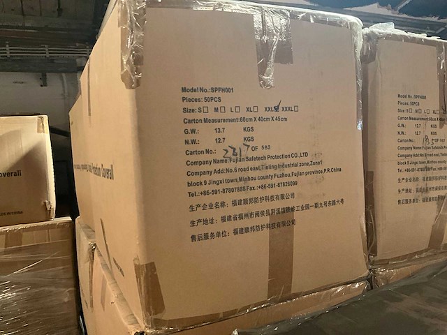 Wegwerpoverall (xl) (150x) - afbeelding 5 van  5