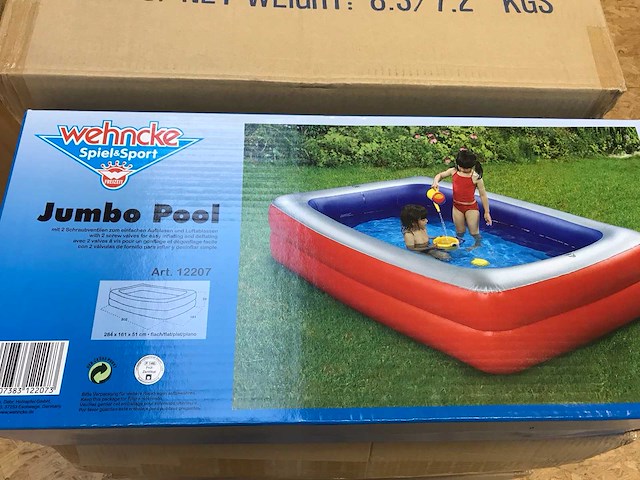 Wehncke jumbo opblaas zwembad (10x) - afbeelding 2 van  2
