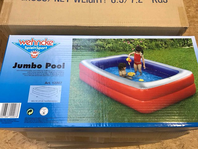 Wehncke jumbo opblaas zwembad (8x) - afbeelding 3 van  4