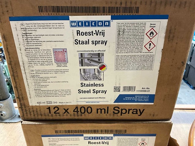 Weicon roest-vrij staal spray (24x) - afbeelding 3 van  3
