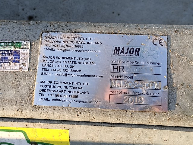 Weidebloter, major, cyclone mj30-250fm, 2018 - afbeelding 8 van  8