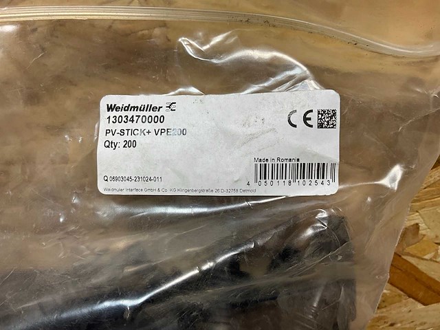 Weidmuller pv-stick female push-in connector (200x) - afbeelding 2 van  2
