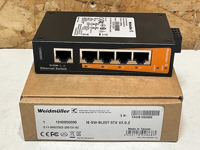 Weidmuller unmanaged fast ethernet switch - afbeelding 1 van  7