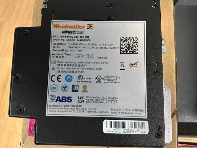 Weidmüller voeding omvormer (2x) - afbeelding 2 van  3