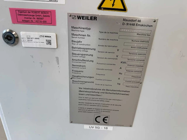 Weiler - 2004 - praktikant - draaibank - afbeelding 4 van  8
