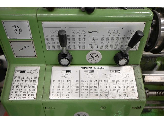 Weiler matador draaibank met ditron d60-2v digitale aflezing - afbeelding 11 van  12