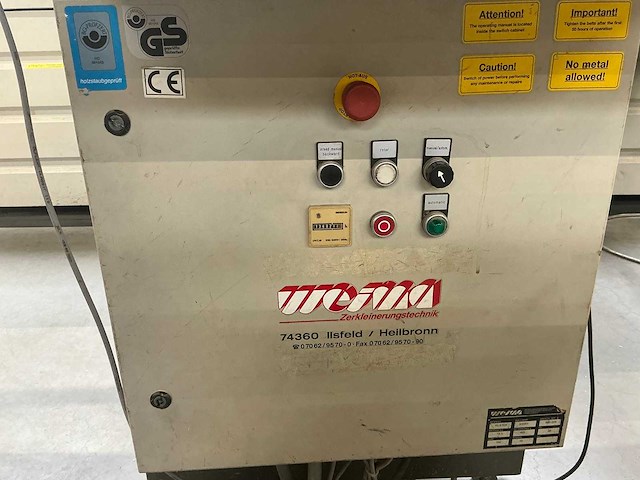 Weima - 2001 - wlb 600 - shredder - afbeelding 10 van  10