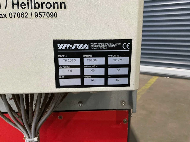 Weima - 2004 - th 200 s - briketeermachine - afbeelding 2 van  7