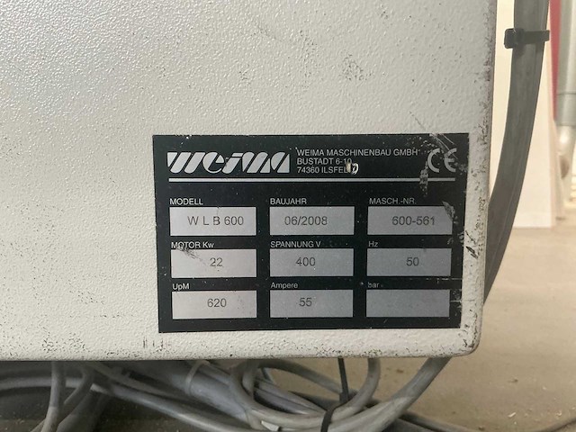 Weima - 2008 - wlb 600 - shredder - afbeelding 5 van  13