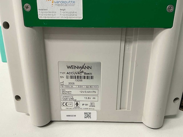 Weinmann - accuvac - vacuüm pomp - afbeelding 2 van  2