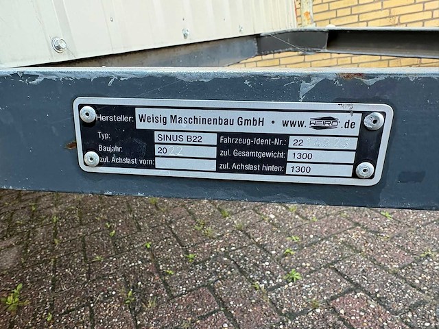 Weiro - 2022 - sinus b22 - schaftwagen - afbeelding 2 van  10