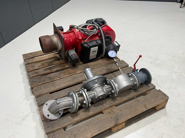 Weishaupt wm-g10/3-a zm industriële brander met gasreduceer - afbeelding 2 van  5