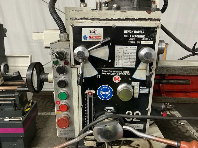 Weiss - mrd32 × 7 - radiaalboormachine - afbeelding 7 van  27