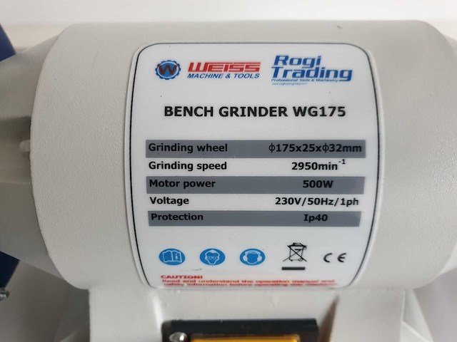 Weiss rogi - 2024 - wg175 - dubbelsteens slijpmachine - afbeelding 3 van  7