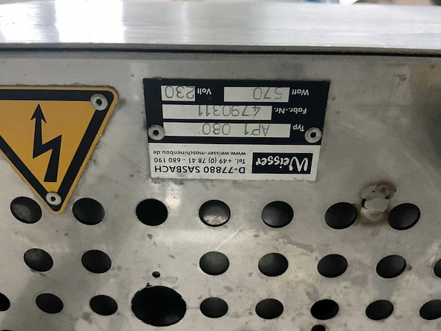 Weisser ap1-080 portioneer machine - afbeelding 4 van  4