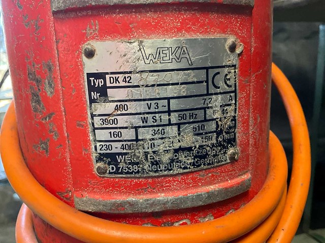 Weka dk 42 diamantboormachine op verrijdbaar statief - afbeelding 6 van  6