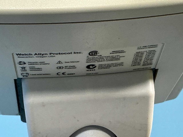 Welch-allyn - vsm300 - elektronische bloeddrukmeter / monitor - 2011 - afbeelding 7 van  7