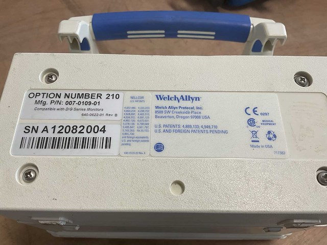Welchallyn 242 patiëntmonitor - afbeelding 5 van  5