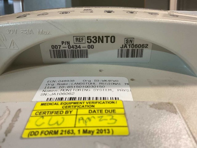 Welchallyn 53 sto patiëntmonitor - afbeelding 5 van  5