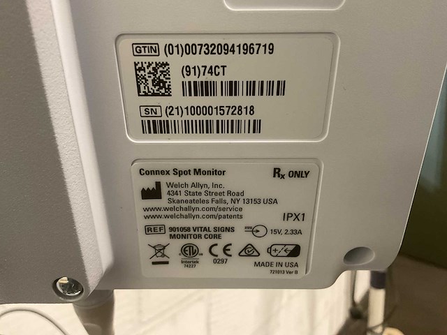 Welchallyn connex spot monitor patiënt monitor - afbeelding 4 van  4