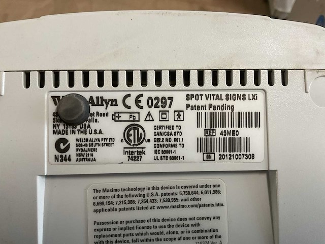 Welchallyn spot vital signs lxi monitoring system - afbeelding 5 van  5