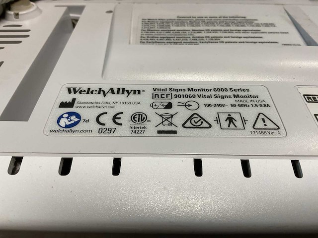 Welchallyn vital signs 6000 series monitor - afbeelding 6 van  6