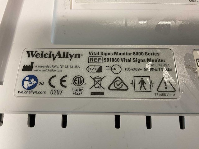 Welchallyn vital signs 6000 series monitor - afbeelding 6 van  6