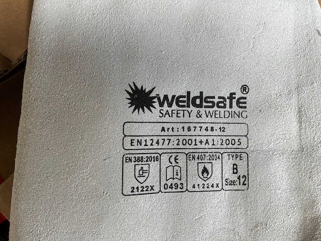 Weldsafe size 9-10-12 lashandschoenen (2x) - afbeelding 2 van  3