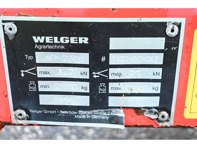 Welger - ap730 - balenpers - afbeelding 7 van  16