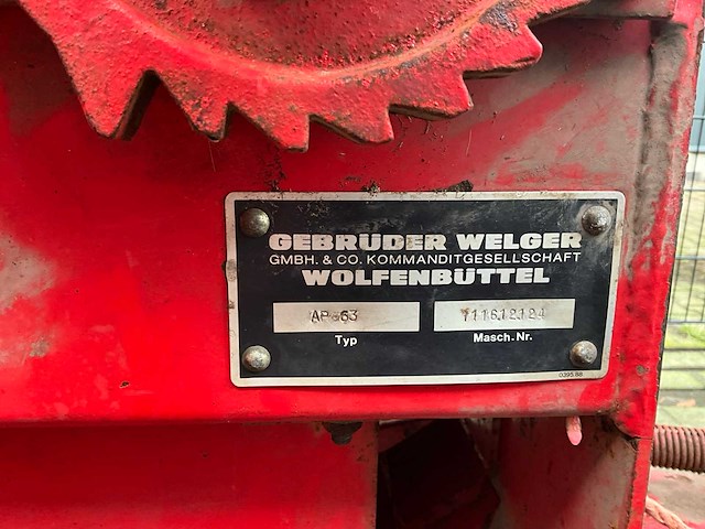 Welger ap-63 balenpers - afbeelding 10 van  18