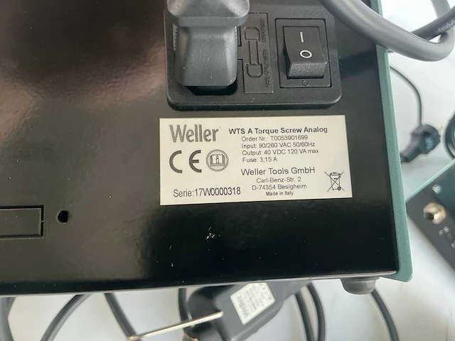 Weller - wts a - electrische torque schroevendraaier (2x) - afbeelding 3 van  6