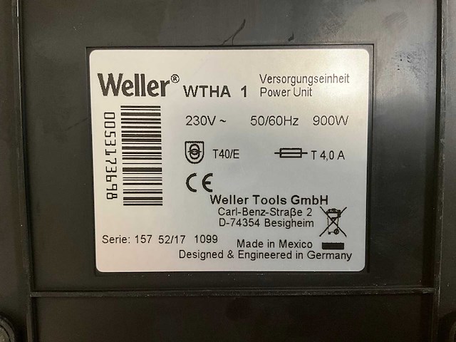 Weller wtha 1 hetelucht soldeerstation - afbeelding 4 van  4