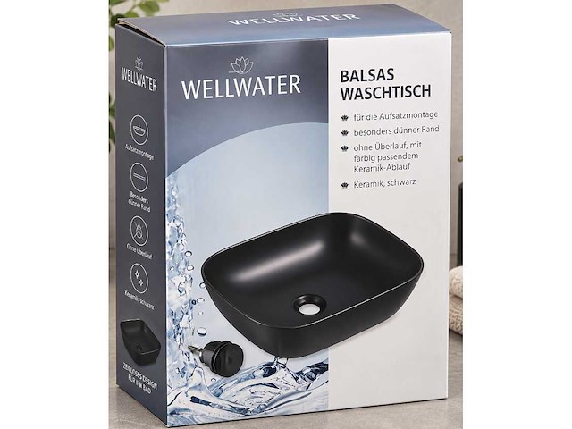 Wellwater - waskom - opzetwastafel - wastafel - afbeelding 2 van  3
