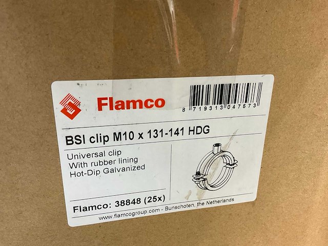 Wemefa beugel flamcofix bsi m10 x 131-141 (50x) - afbeelding 6 van  6