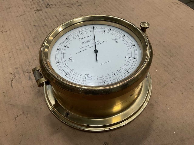 Wempe vintage marine barometer - afbeelding 3 van  3