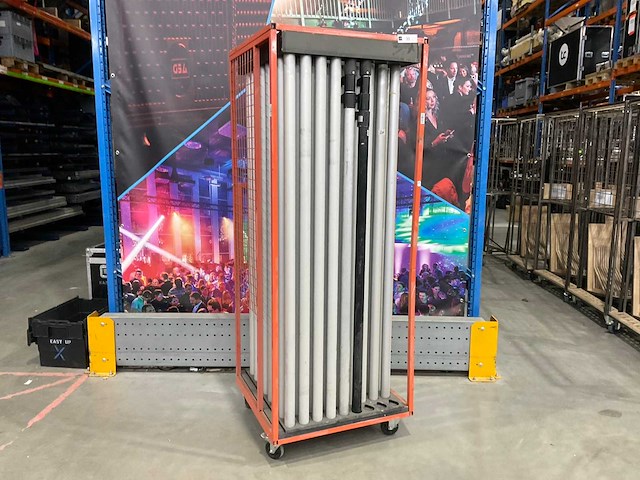 Wentex pipe & drape kokers met trolley (69x) - afbeelding 2 van  5