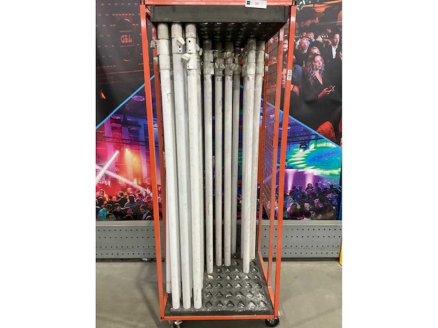 Wentex pipe & drape staander met trolley (30x) - afbeelding 3 van  7