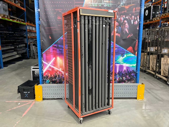 Wentex pipe & drape staander met trolley (72x) - afbeelding 1 van  5