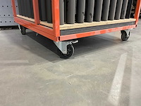 Wentex pipe & drape staander met trolley (90x) - afbeelding 3 van  4